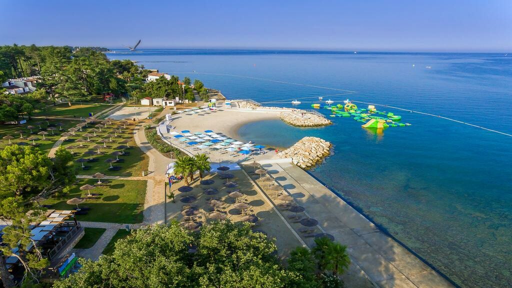 Poreč, Valamar Pinia Hotel, plaža