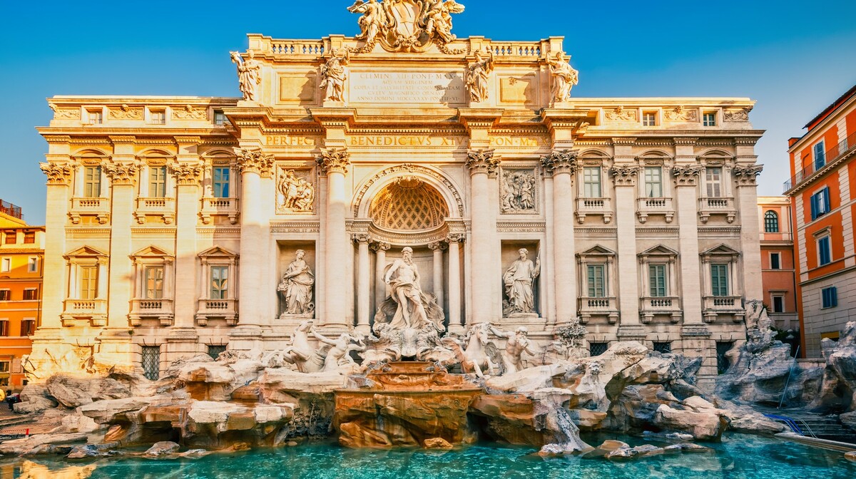 Fontana di Trevi, putovanja zrakoplovom, Mondo travel, europska putovanja
