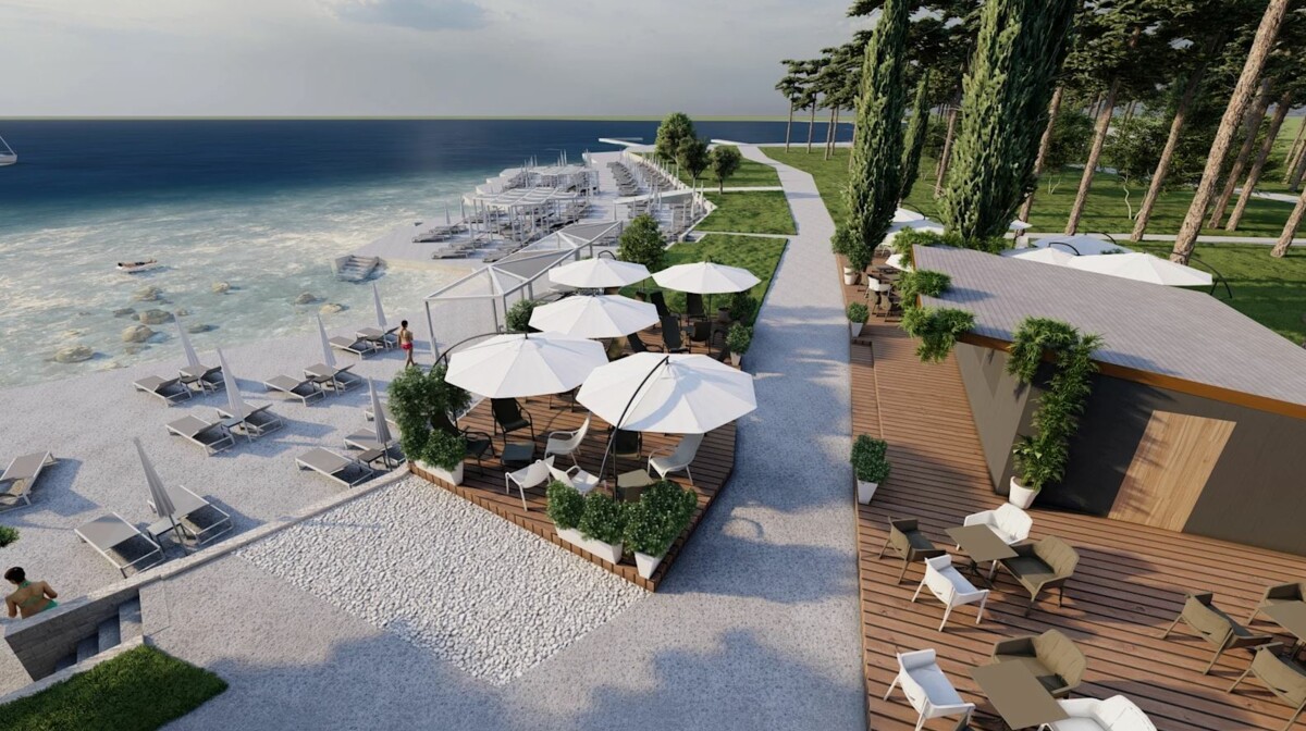 Umag, Hotel Pelegrin Plava Laguna, plaža