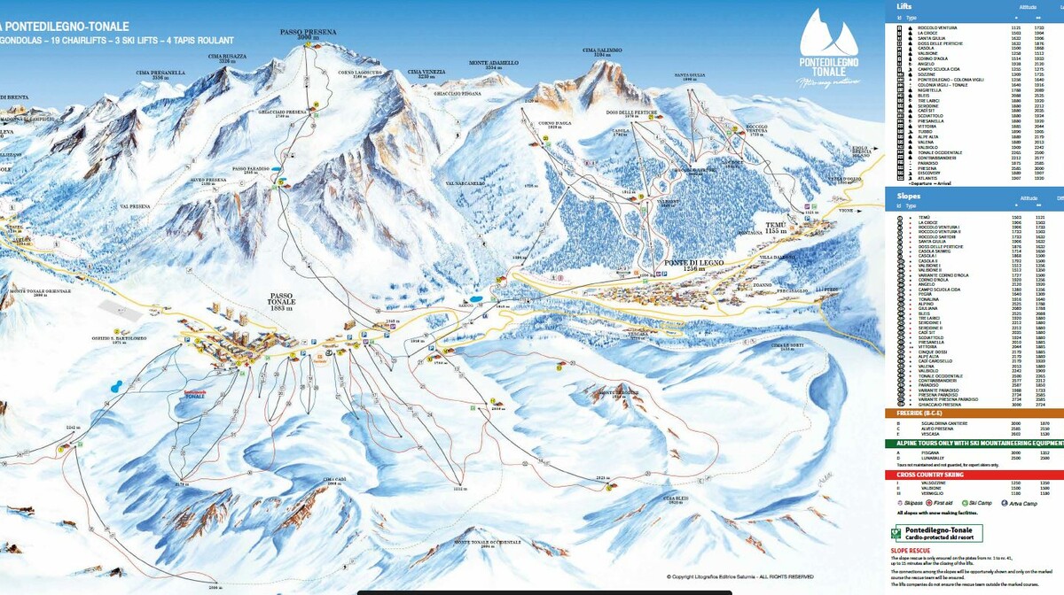 Ski Karta Passo Tonale i Ponte di Legno