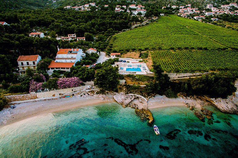 Hvar, Jelsa, Hotel Skalinada, panorama