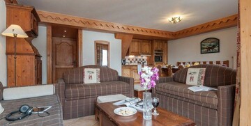 Premium Residence les Fermes de Meribel, dnevna soba