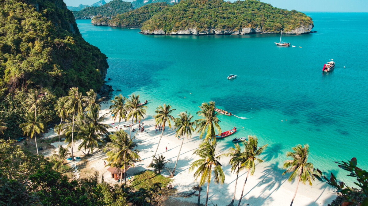 Tajland, Beautiful beach at Ang Thong National Park
