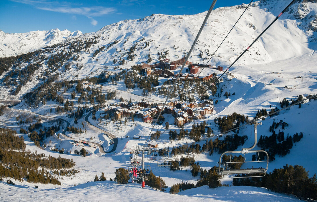 Skijanje Francuska, Les Arcs 2000. Apartmani Le Varet, skijalište.