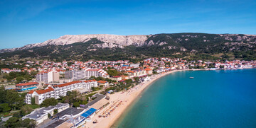 ljetovanje u Baški, Otok Krk, Hrvatska, Valamar hotel Zvonimir, plaža za obitelj