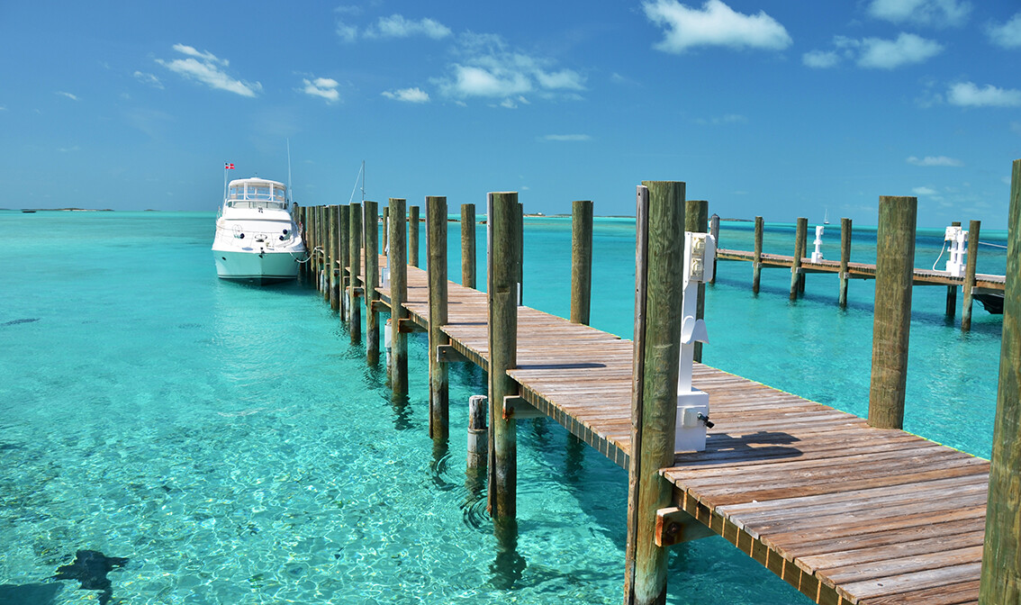 Bahami, Staniel Cay yacht club. Exumas