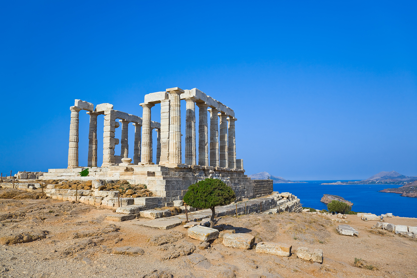 Atena, Sounion - Posejdonov hram s prekrasnim pogledom na Egejsko more, putovanje zrakoplovom